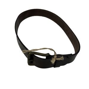 NWOT Peter Nappi T Moro Brown Leather Single Prong Buckle Mens Belt Size 28/70